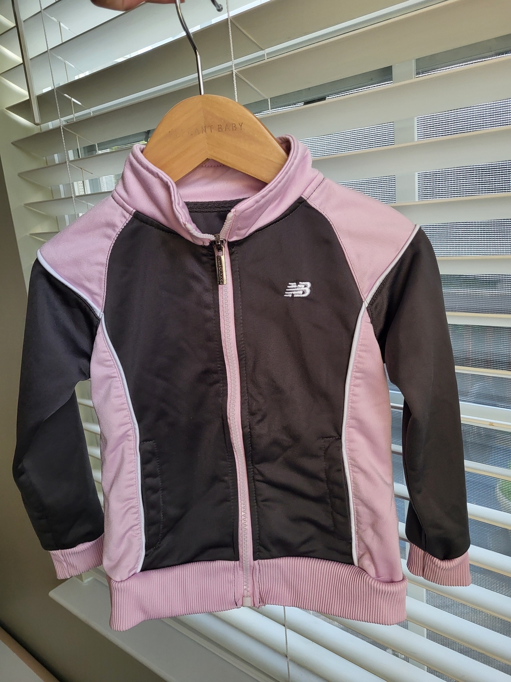 18-24m New Balance Girls Pink and Black Zip-Up Jacket